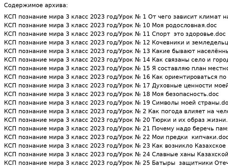 КСП познание мира 3 класс 2023 год